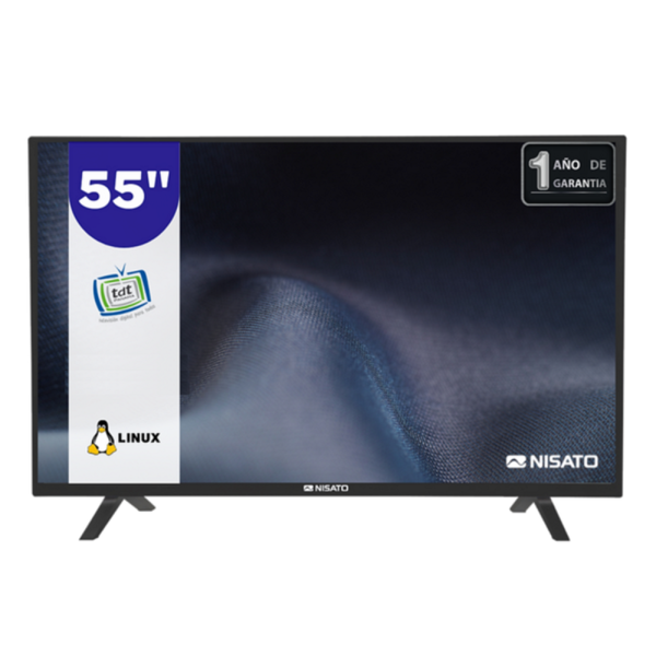 TV Nisato Smart de 55" LED UHD-4K NLED-55VDLE