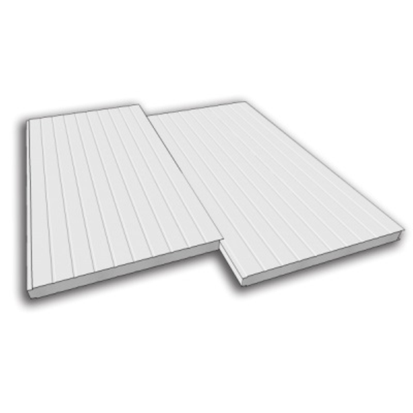 Panel aislante Isopanel Secret Fix de 1m x 1m color blanco