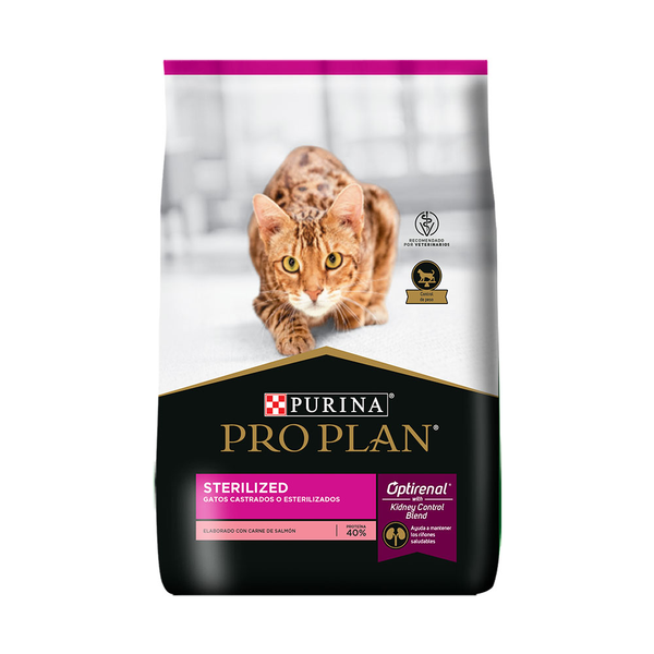 Alimento seco Pro Plan Sterilized de 3kg para gato esterilizado