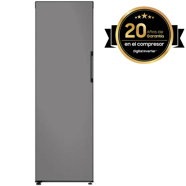 Refrigerador gemela de 11 pies³ convertible a congelador color gris