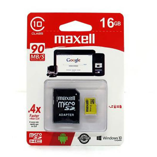 Tarjeta Micro SD Para Celular 16GB MAXELL