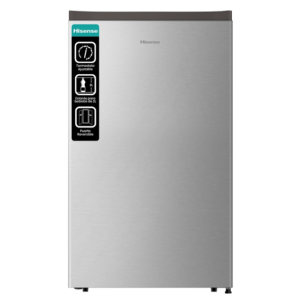 Mini refrigerador 4.3 pies³ puerta reversible de acero inoxidable