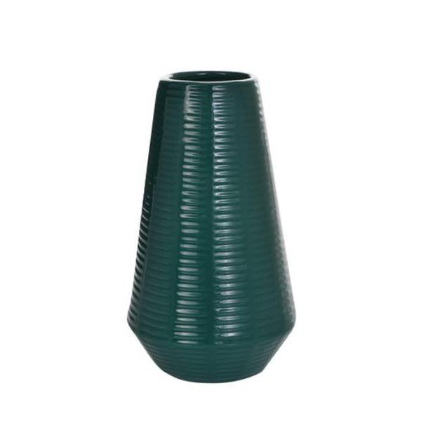 Florero cerámica 12cm x 21cm verde esmeralda - Concepts