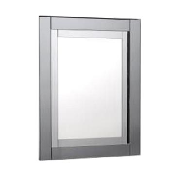 Espejo de pared Candre de 20" x 40" acabado gris