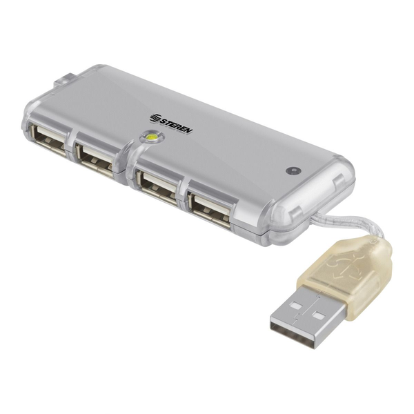 Mini HUB USB ultra delgado de 4 puertos