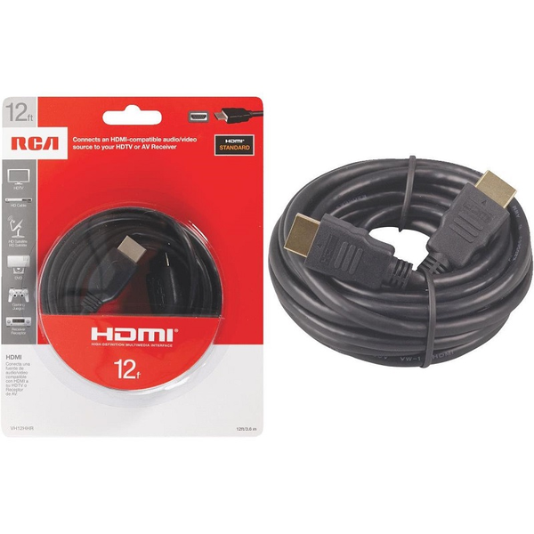 Cable HDMI estándar de 12' color negro