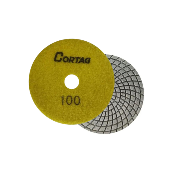 Disco de pulido  4" de grano 100 con rotación 4.500 RPM