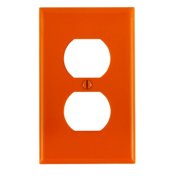 Tapa sencilla para interruptor de color naranja