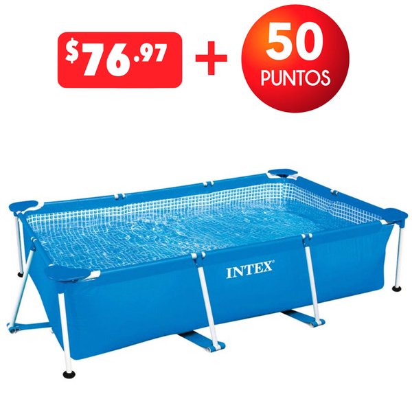 Piscina tubular de 260cm x 160cm x 65cm color celeste