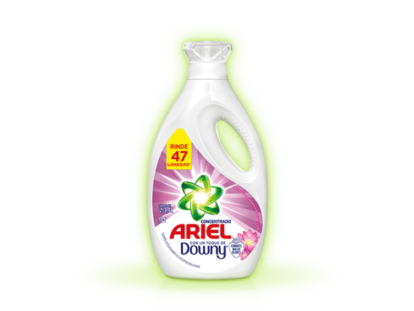 Detergente líquido Ariel con Downy de 1800ml