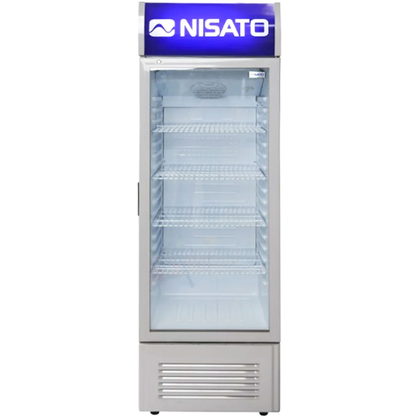 Refrigerador vitrina de 7 pies³ color gris