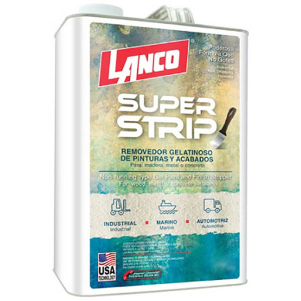 Removedor gelatinoso de pintura y acabados Super Strip de 1/4gl LANCO