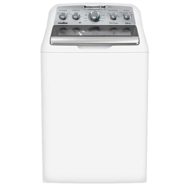 Lavadora automática carga superior 24kg color blanca