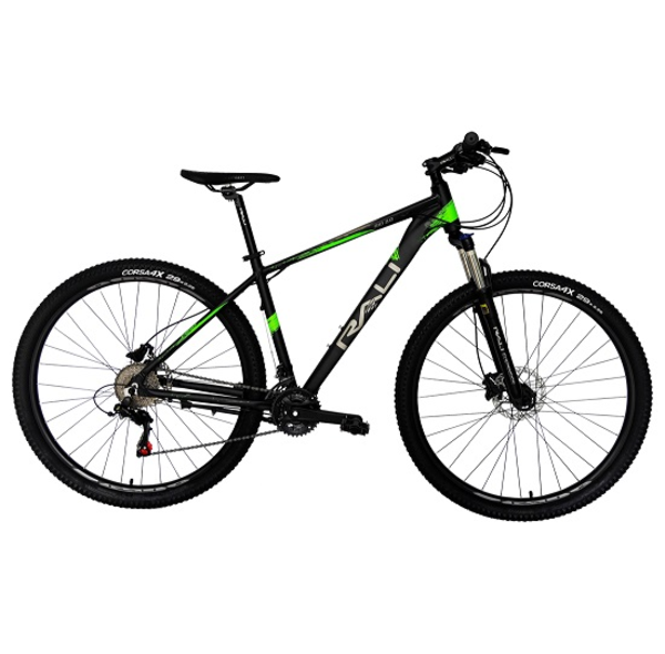 Bicicleta montañera Rio mecánica tamaño 29 color negro/verde - RALI