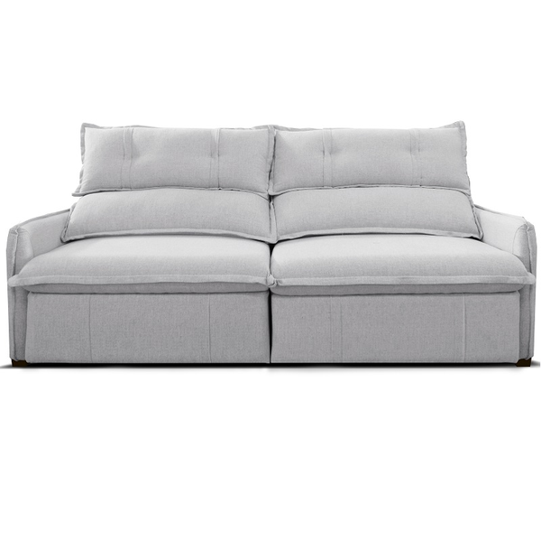 Sofá reclinable Moana de 1.80m de 3 puestos color gris