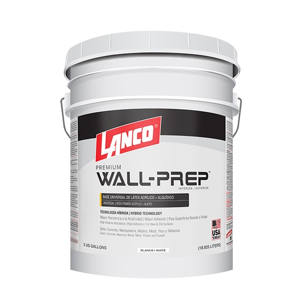 Pintura base alquídico Wall Prep color blanco de 5gl