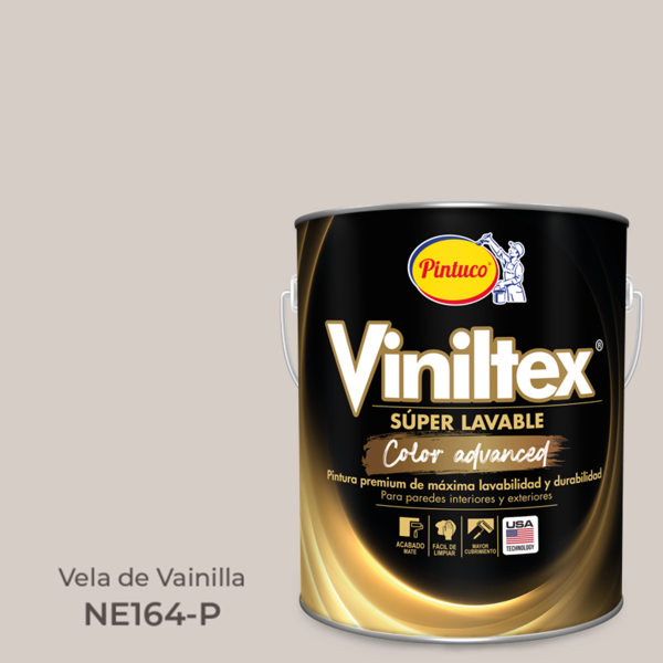 Pintura Viniltex Súper Lavable Color Advanced Vela de Vainilla 1gl