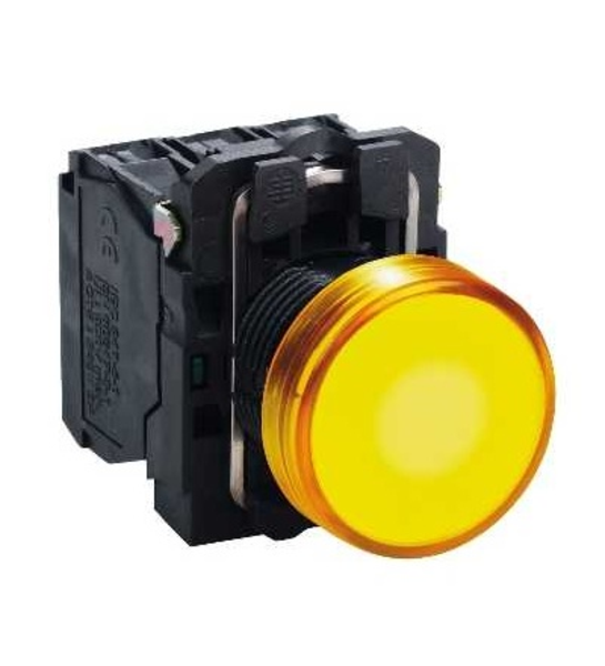 Luz piloto plástica completa LED tensión 230-240AC color naranja