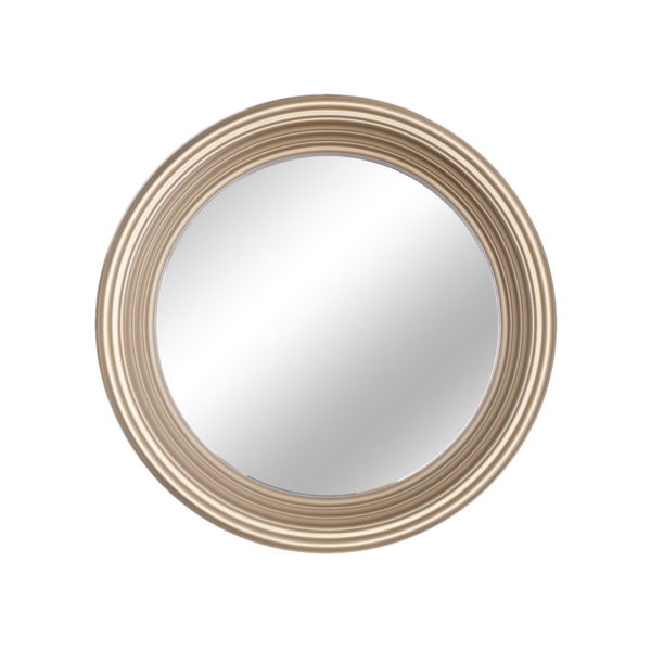Espejo redondo de 61cm decorativo con marco color dorado