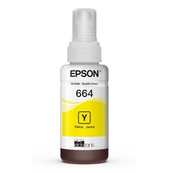 Botella de tinta T664420-AL amarillo para impresora