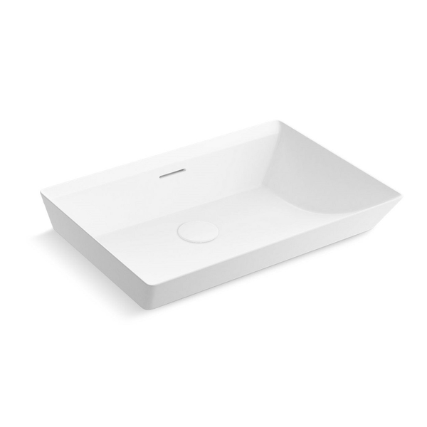 Lavamanos rectangular Brazn™ de 23" color blanco