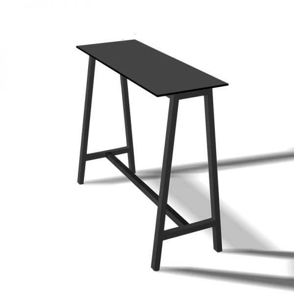 Mesa alta modelo Step de color negro