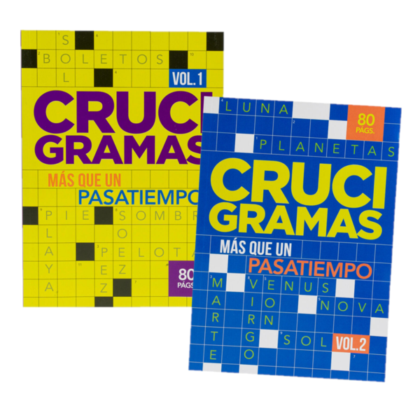 Libro de crucigramas en español de 80 páginas