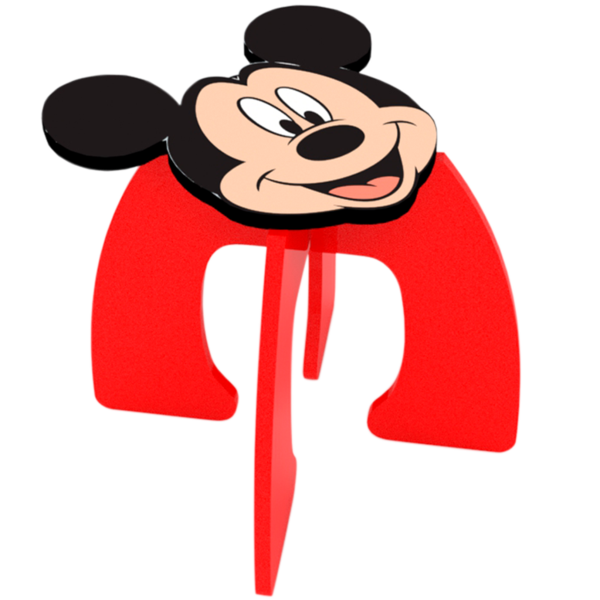 Banco infantil con diseño de Mickey