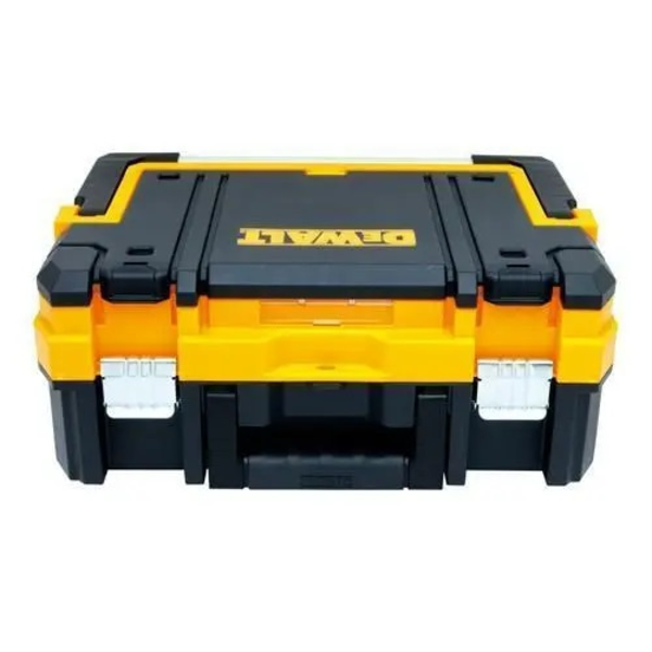 Caja de herramientas color negro y amarillo