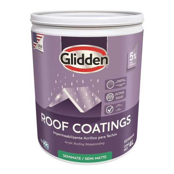 Pintura impermeabilizante Roof Coating color rojo 1gl