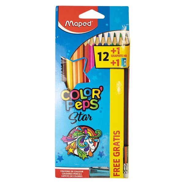 Lápices de colores Color Peps triangular - 12 unidades