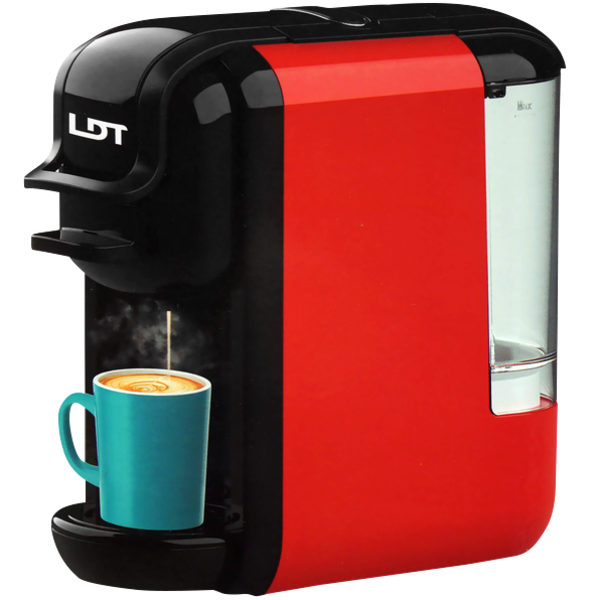  Cafetera inteligente de cápsulas, máquina de café en casa,  oficina en casa, máquina de café totalmente automática, cafetera de café  espresso pequeña portátil de una tecla (color naranja) (color: morado) 
