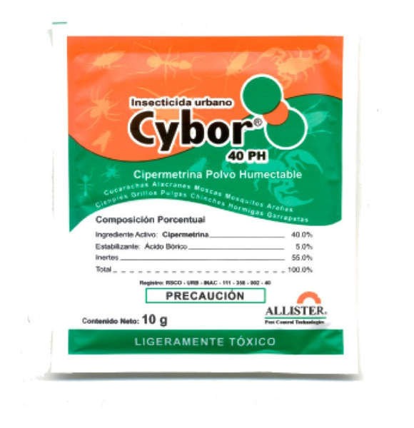 Insecticida urbano cipermetrina + ácido bórico 40PH de 10g