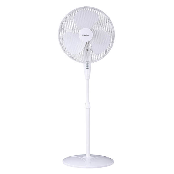 Abanico de pedestal de 16" 3 velocidades color blanco