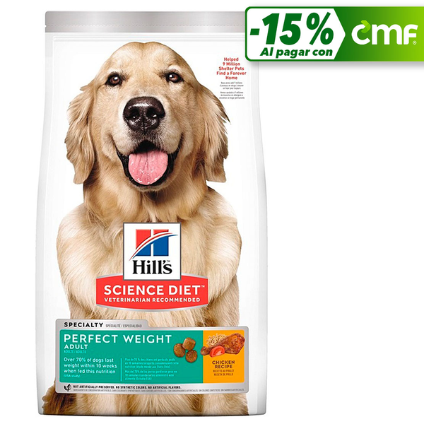 Alimento seco Perfect Weight de 1.81kg para perro adulto