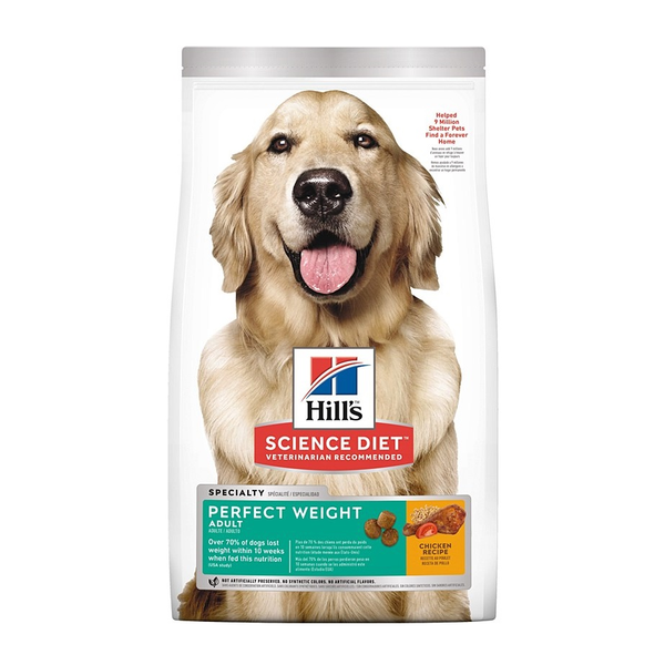 Alimento seco Perfect Weight de 1.81kg para perro adulto