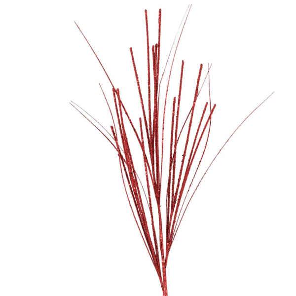 Rama artificial 89cm de Hierba para relleno color roja