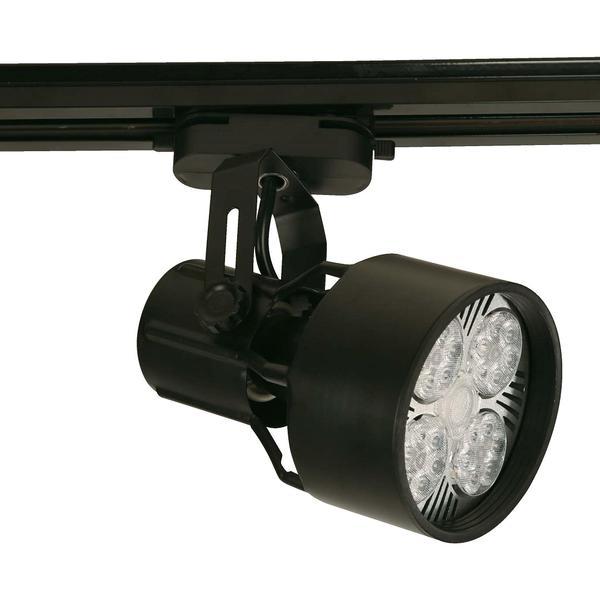Lámpara de techo riel negra de 1 luz E27 20W