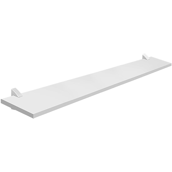 Tablilla recta Concept de 10" x 40" color blanco