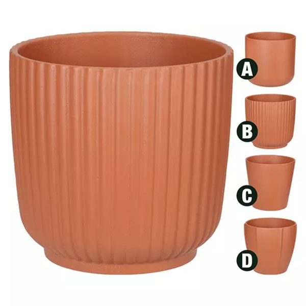 Pote de cerámica color terracota - surtidos