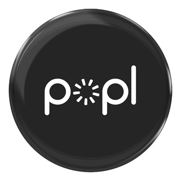 Botón de celular POPL color negro para compartir información digital