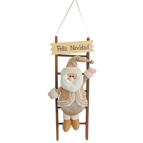 Adorno navideño de 22x56cm para colgar de Santa Claus