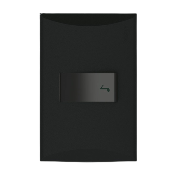 Timbre sencillo de 15A y 125V color negro