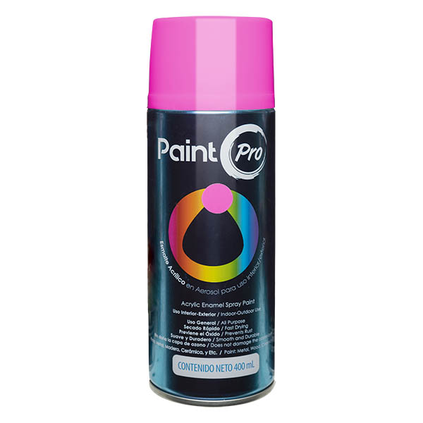 Pintura de esmalte acrílico en aerosol de 400ml color rosado