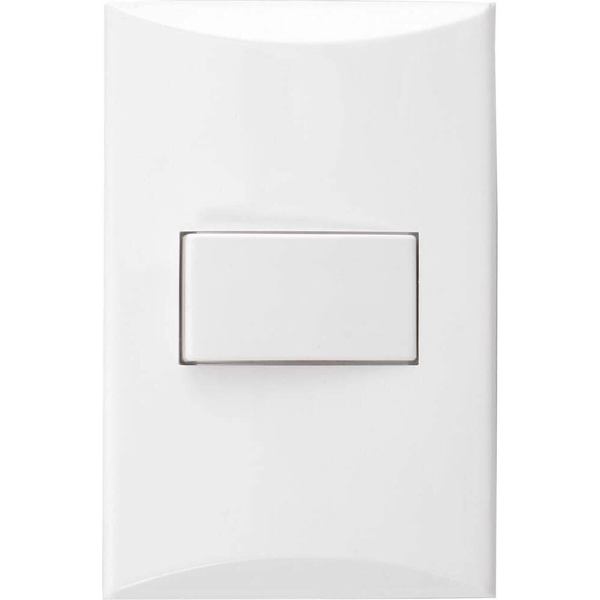 Interruptor sencillo de 3W y 15A color blanco
