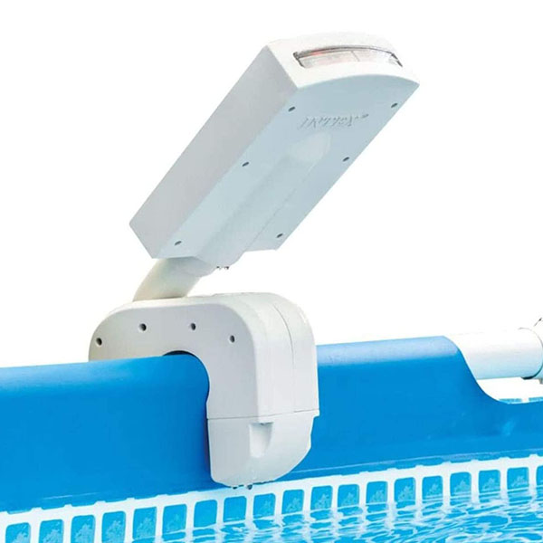 Rociador de agua con luces LED de plástico de color blanco