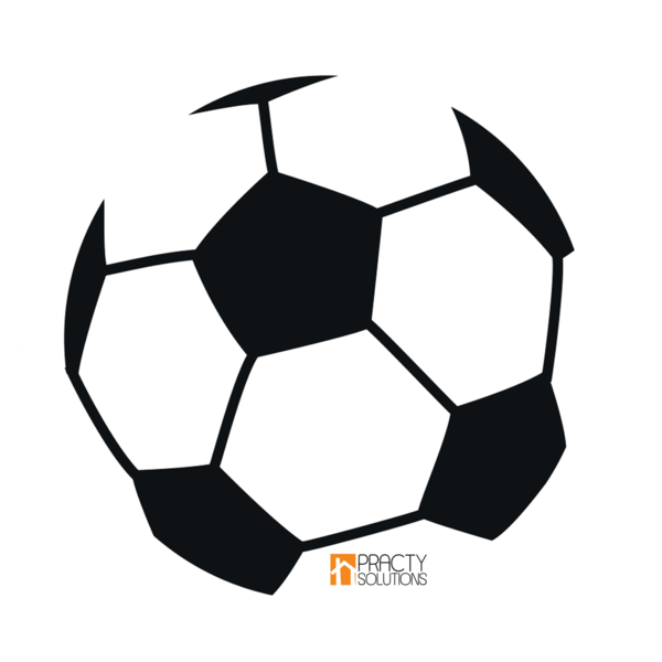 Figuras antiresbalantes con diseño de balón de fútbol - 5 unidades