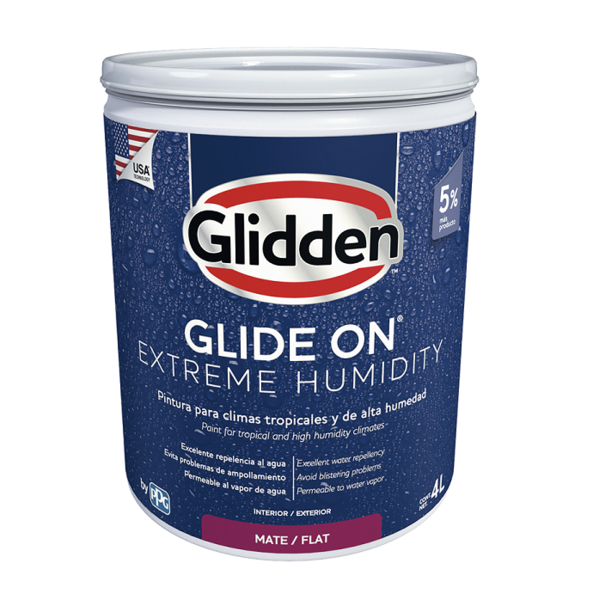 Pintura acrílica Glide On Extreme Humidity base ultra accent 1gl