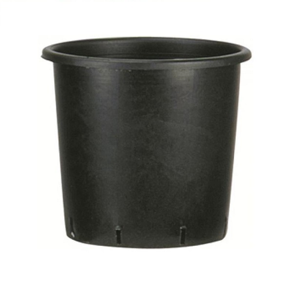 Pote de plástico de 18.5L para viveros de color negro