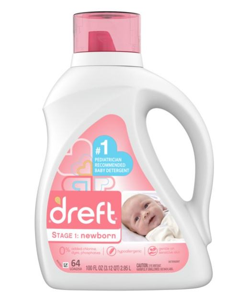 Detergente líquido Dreft New Born 92oz